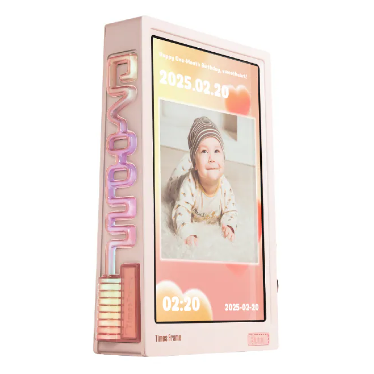 Divoom Times Frame (Pink) 智能透明數碼相框 (粉色)